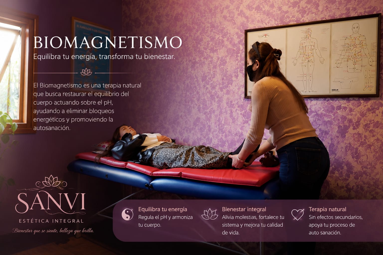 Biomagnetismo terapéutico en Estética SanVi, San Vicente de Tagua Tagua